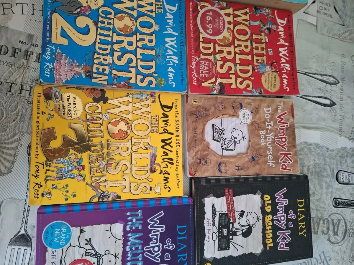 David Williams and Diary of a wimpy kid books - Image 2