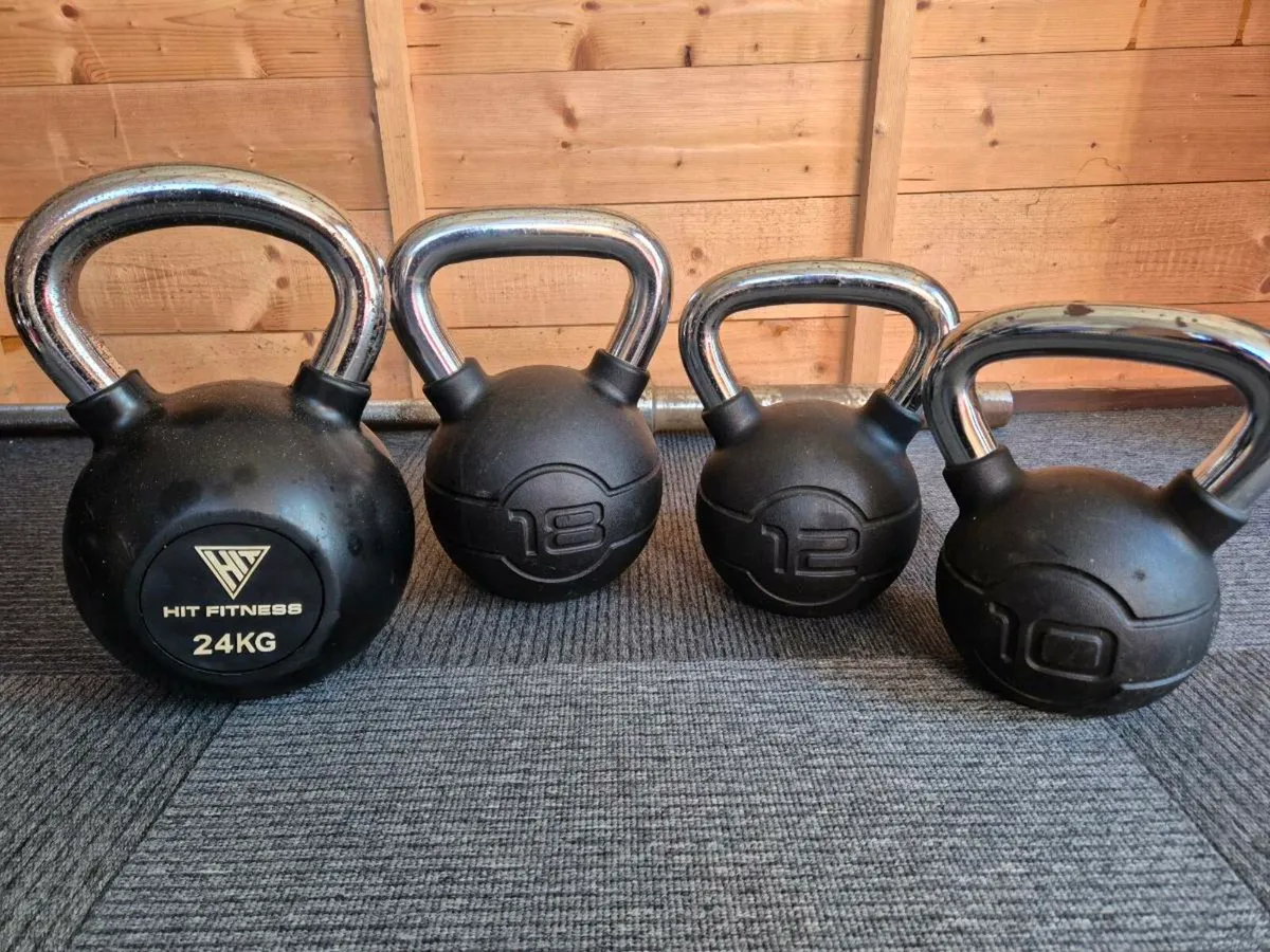 24kg, 18kg, 12kg & 10kg Kettlebells