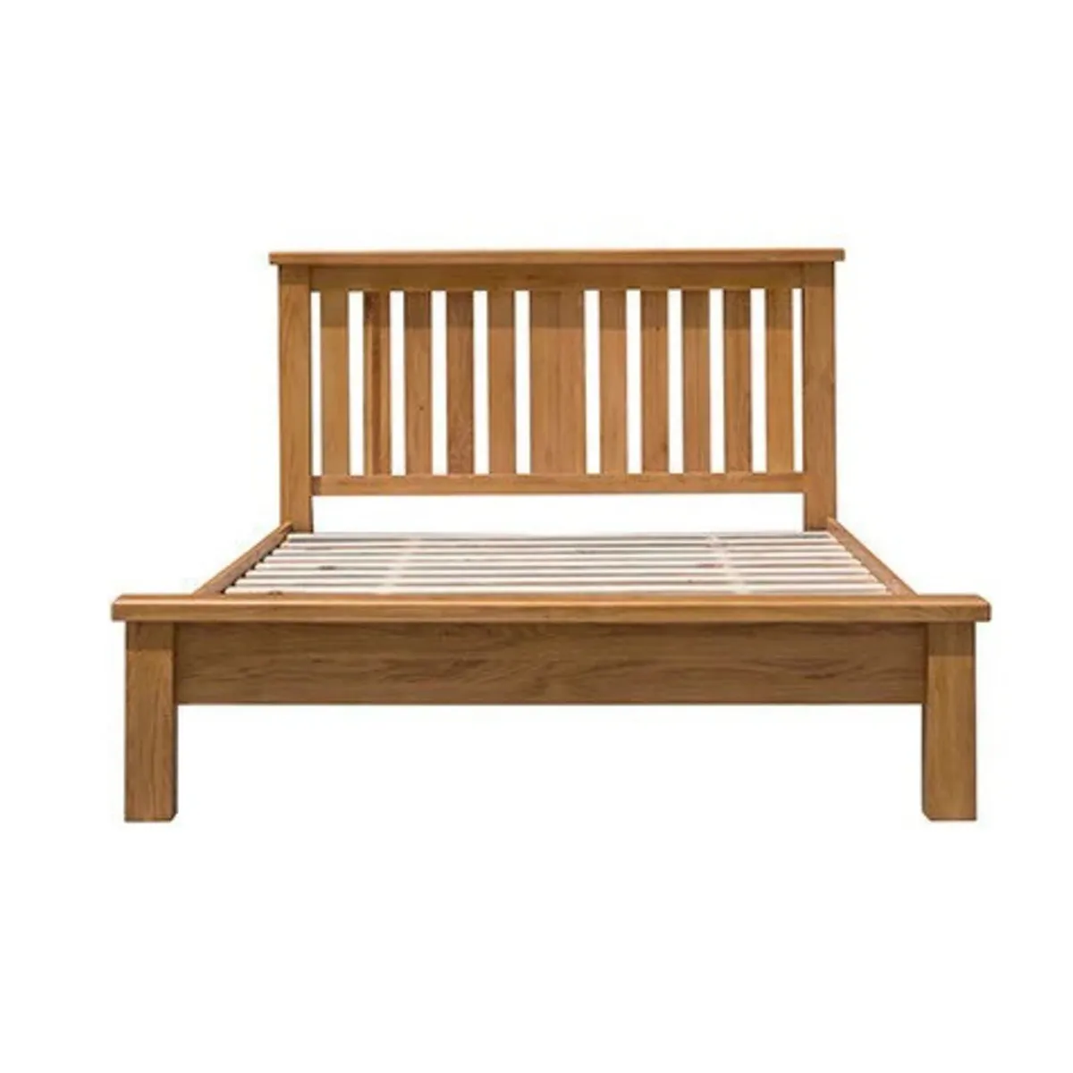 Double oak bedframe - Image 1