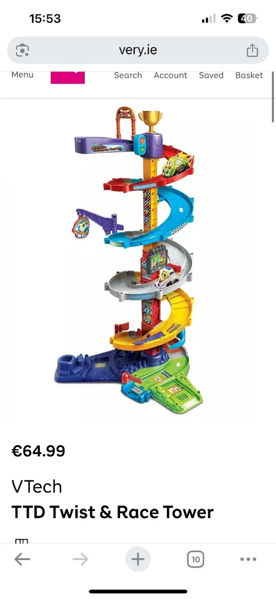 Vtech spiral  toot drivers race track - Image 2