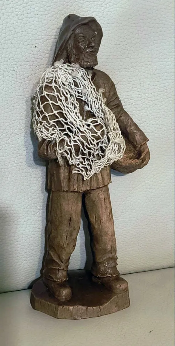 Vintage Irish wooden fisherman.  Fish Catch - Image 1