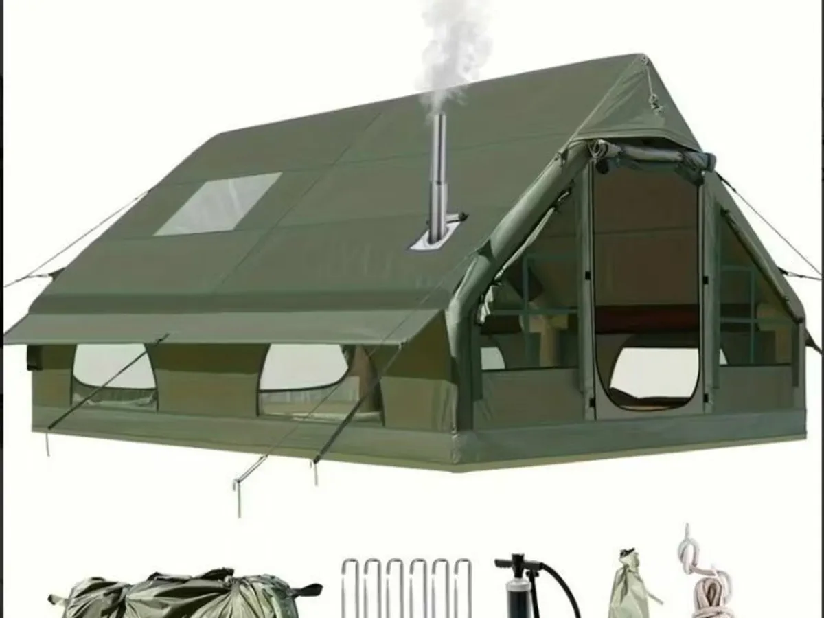 Glamping Tent 6-10 people Family Inflatable tent w - Image 1