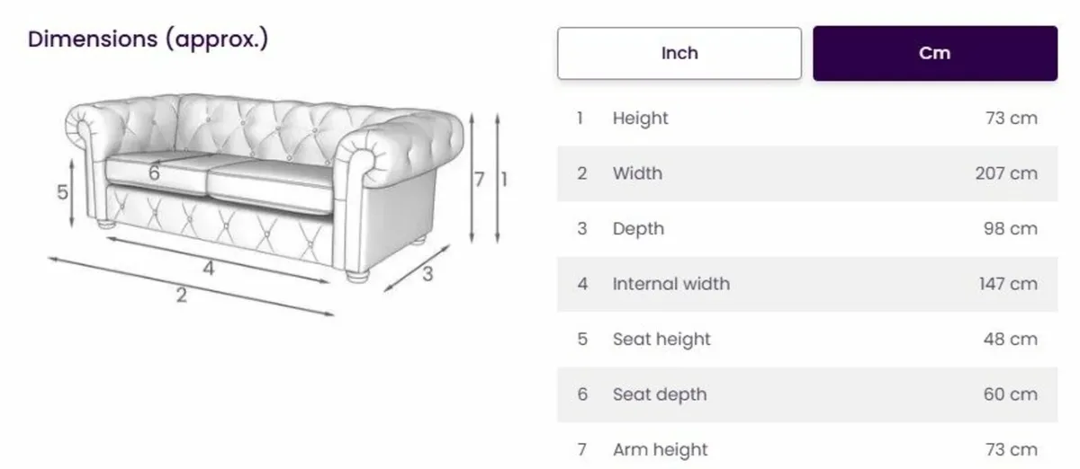 3 Seater Sofa - Image 4