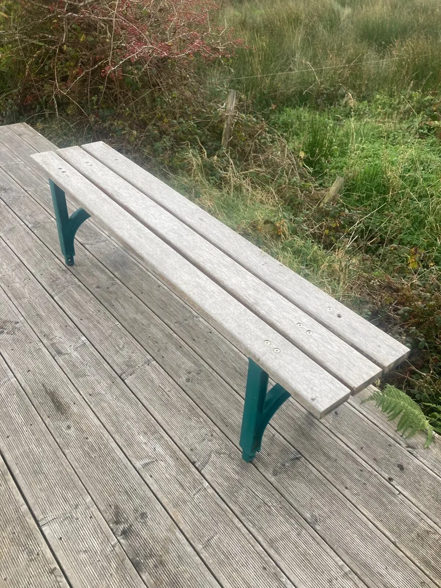 Cast Iron and Teak - Garden Benches - Image 2
