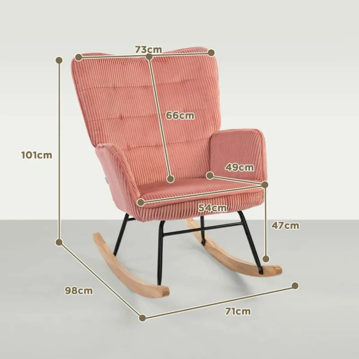 Rocking chair, relax armchair, rocking armchair, s - Image 4
