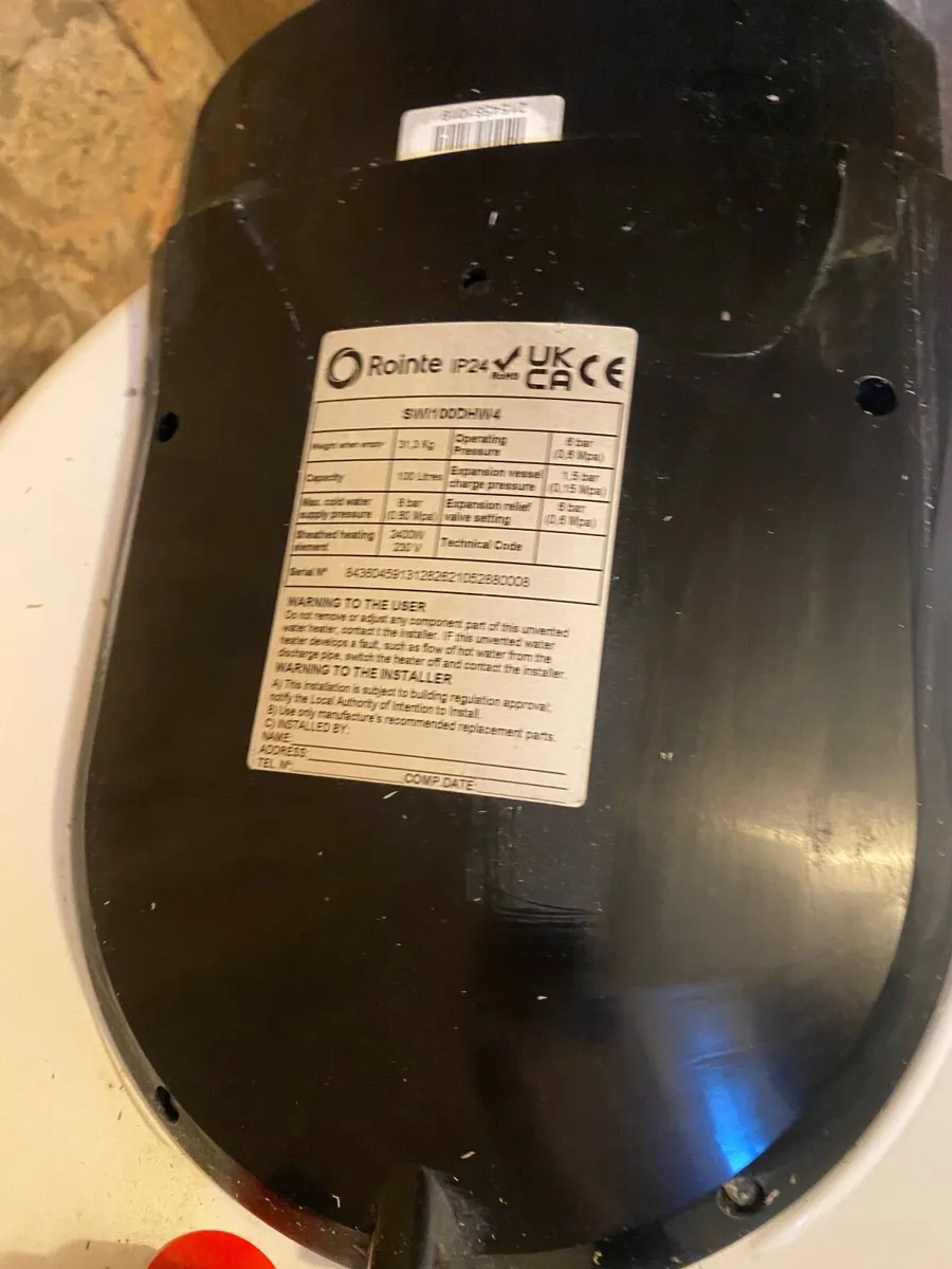 Rointe Water heater - Image 2