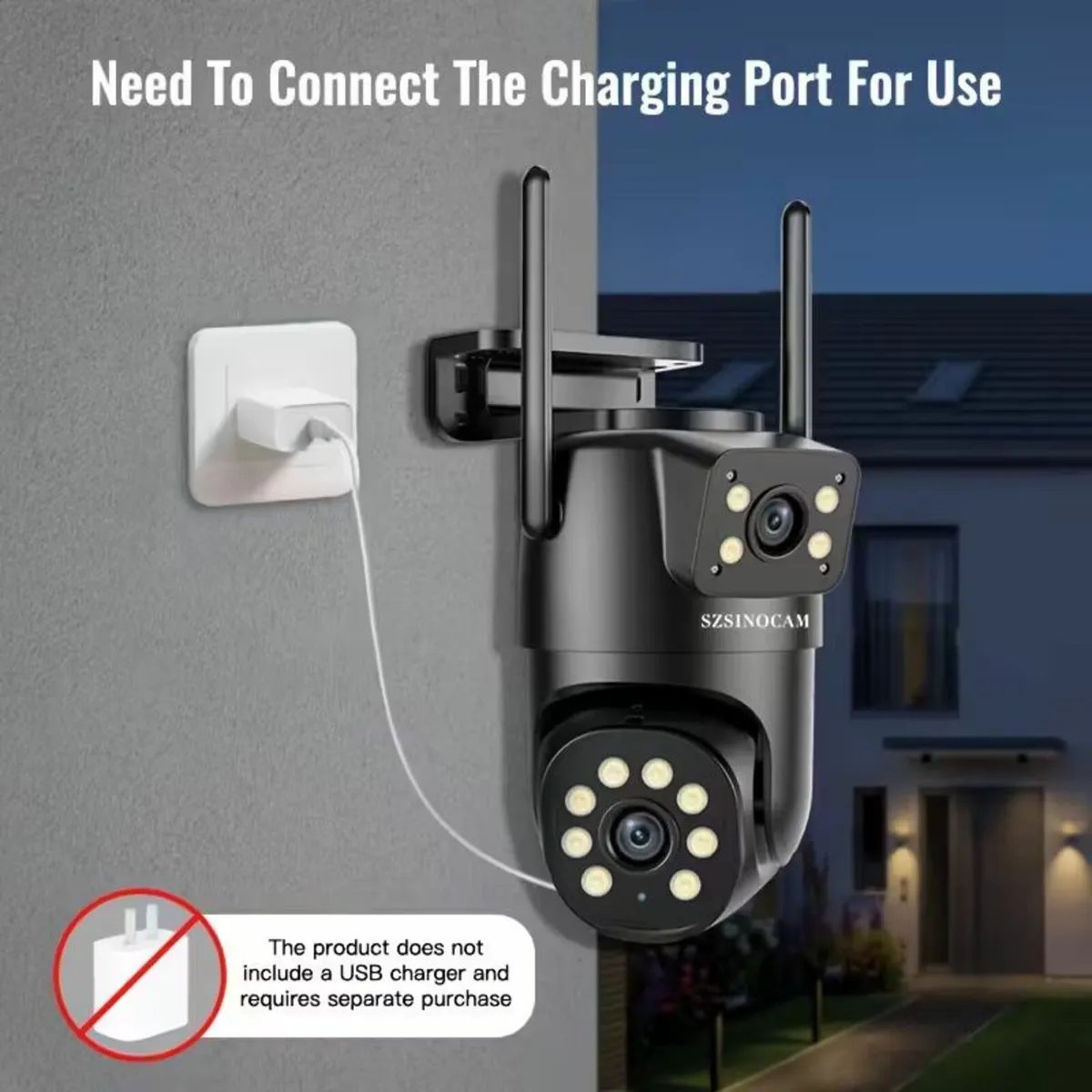 Camera Outdoor PTZ Wireless IP Dual Lens WiFi - Image 2