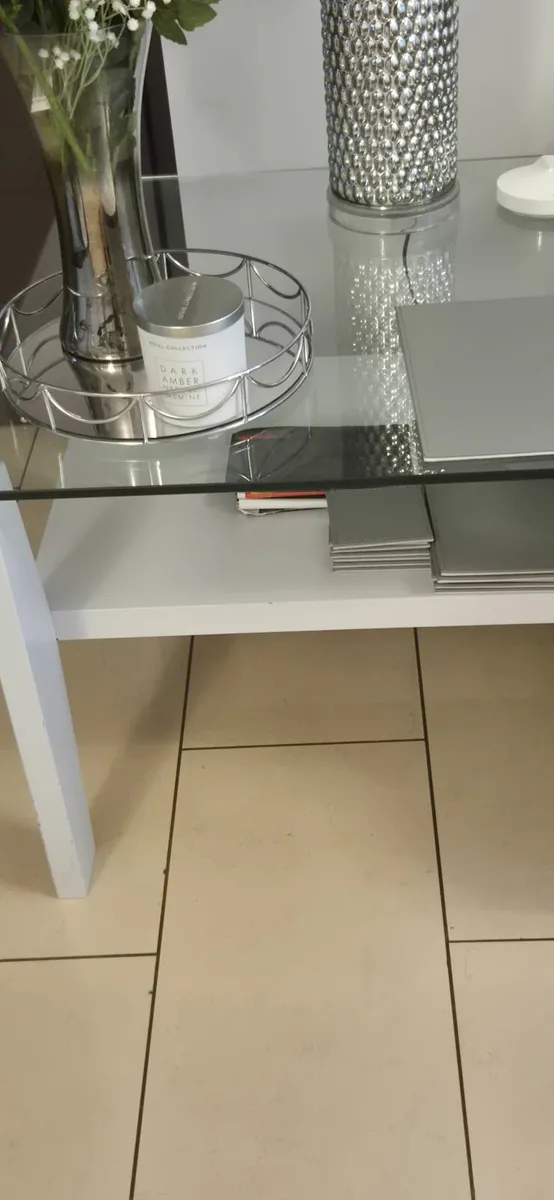 Ex Arnotts Large Glass Side Table - Image 2