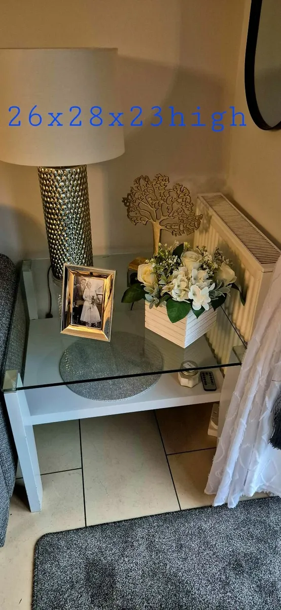 Ex Arnotts Large Glass Side Table - Image 3