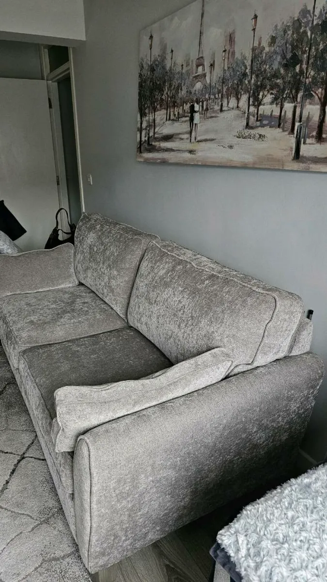 3 seater **silver grey** - Image 2