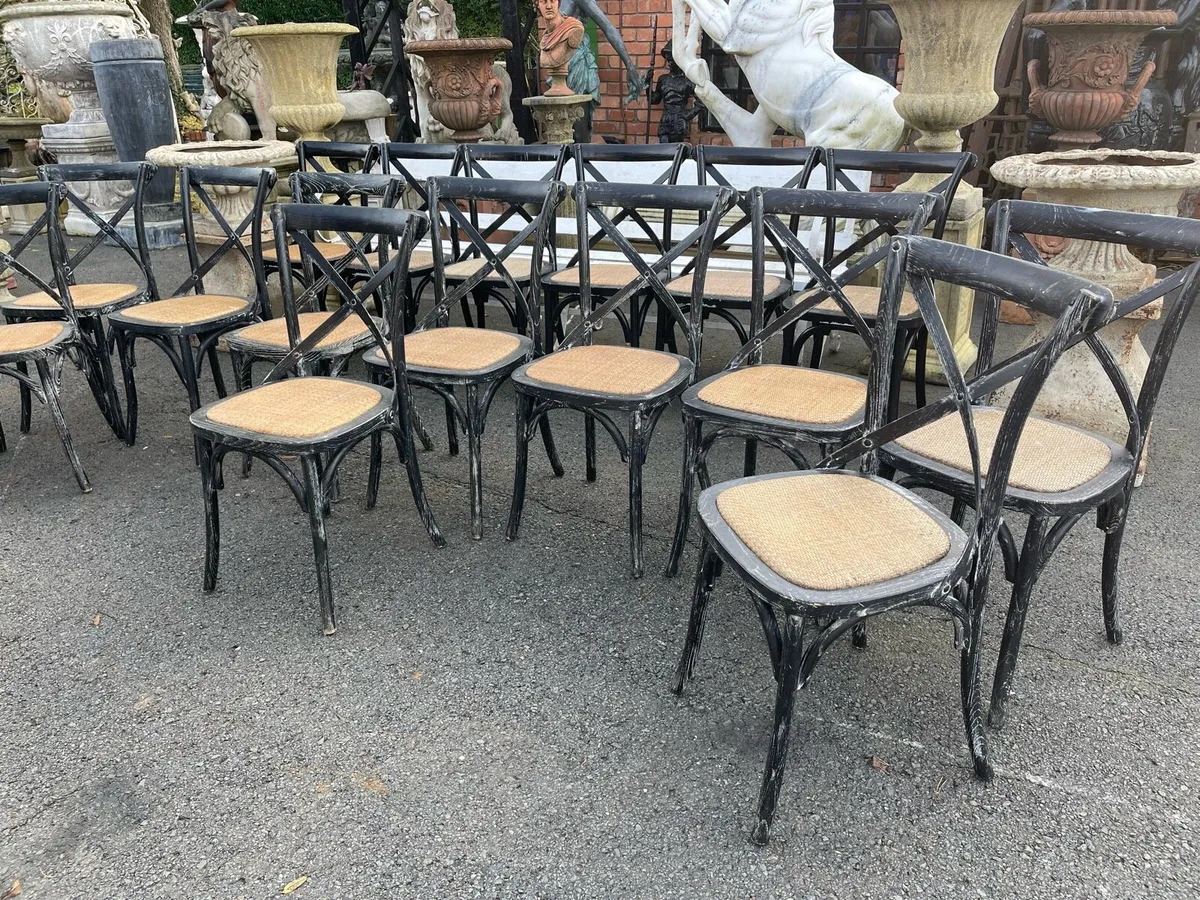18 French 🇫🇷 cafe bistro restaurant chairs - Image 1