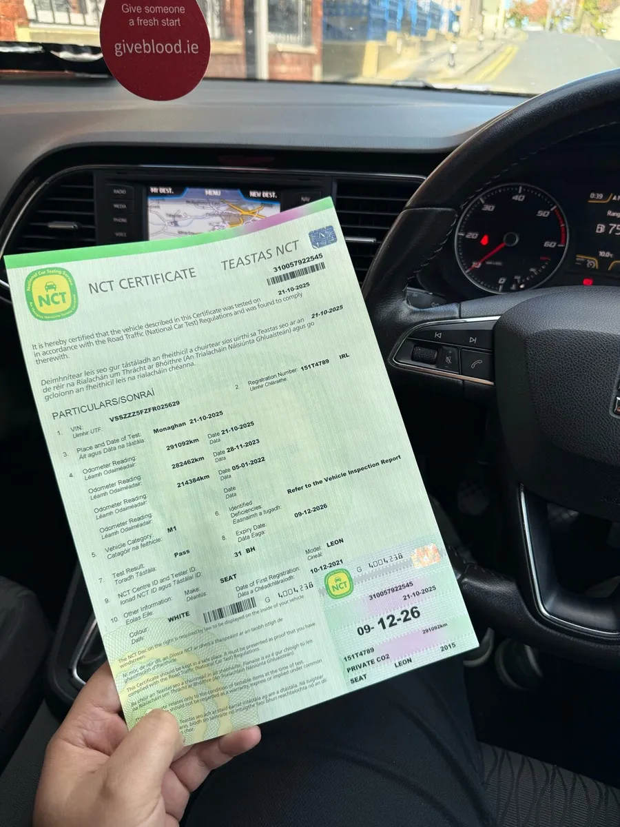 2015 Seat Leon 1.6TDI New Nct & Taxed - Image 3