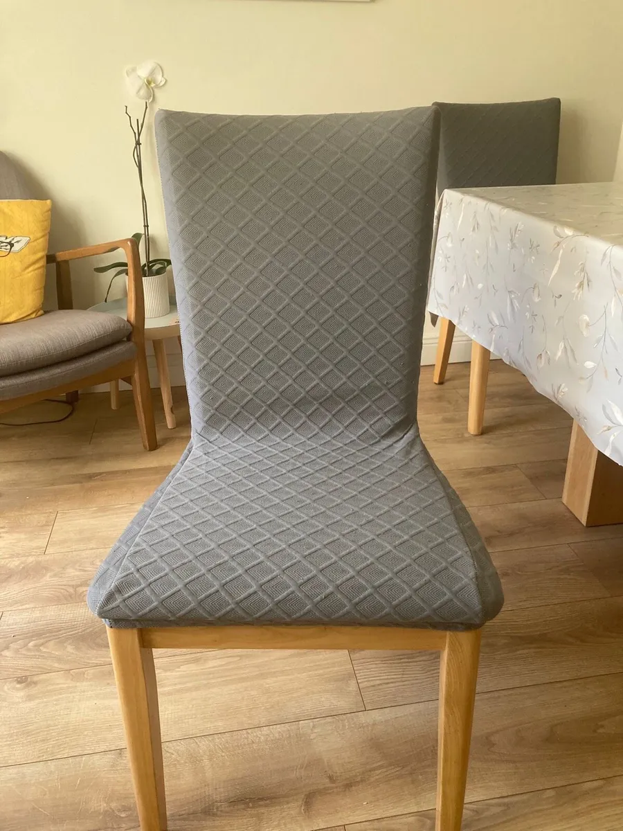 4-6 Leather Chairs - Image 1