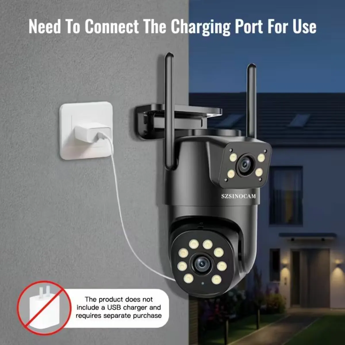 Camera PTZ Wireless IP Outdoor Dual Lens WiFi - Image 4