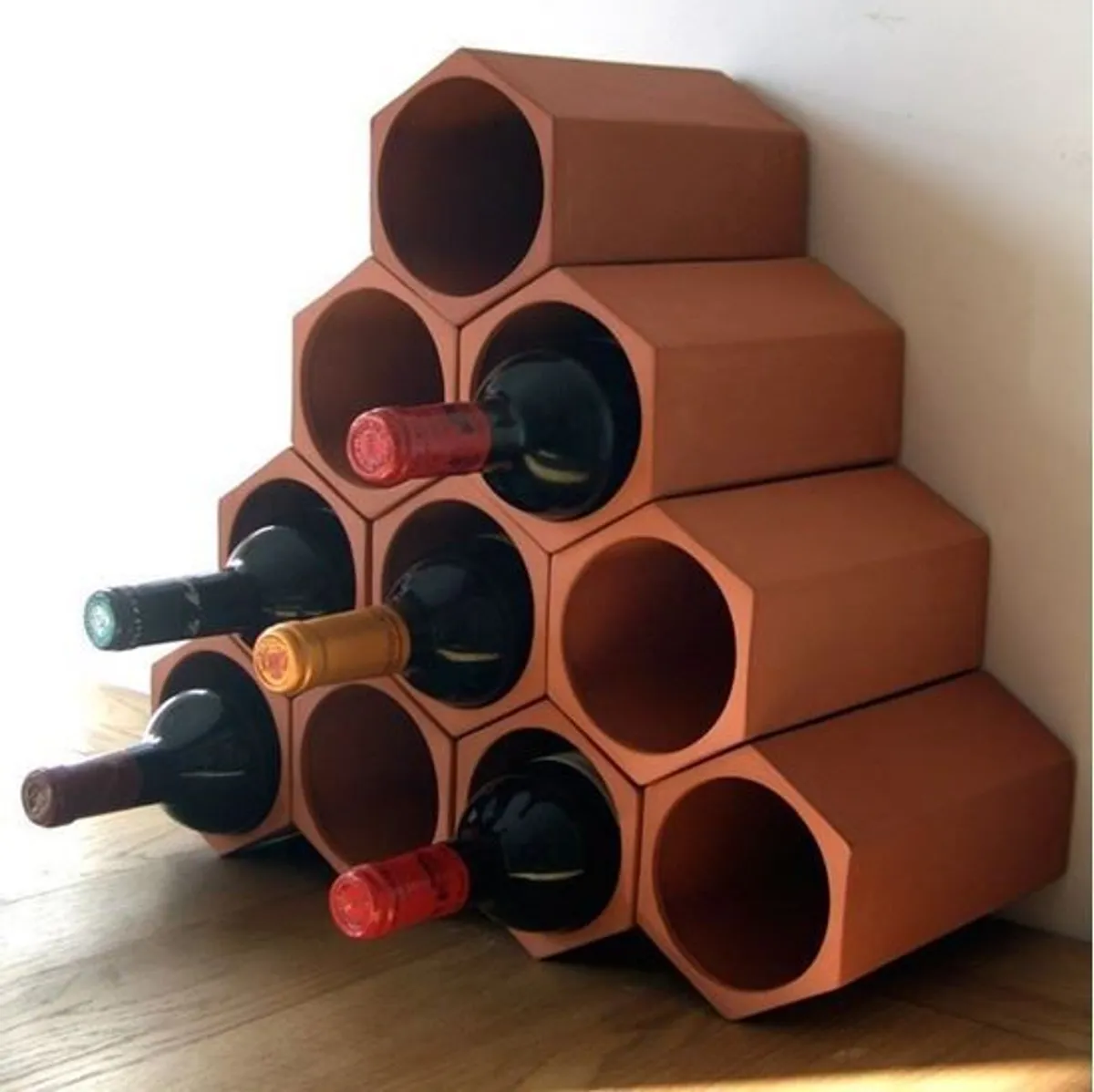 Wine Rack Terracotta Clay - Image 1