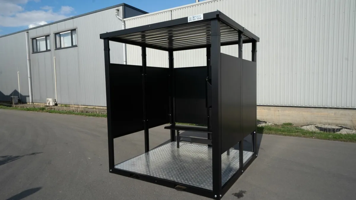 Steel Smoking Shelter – Rust-Free Guarantee - Image 1