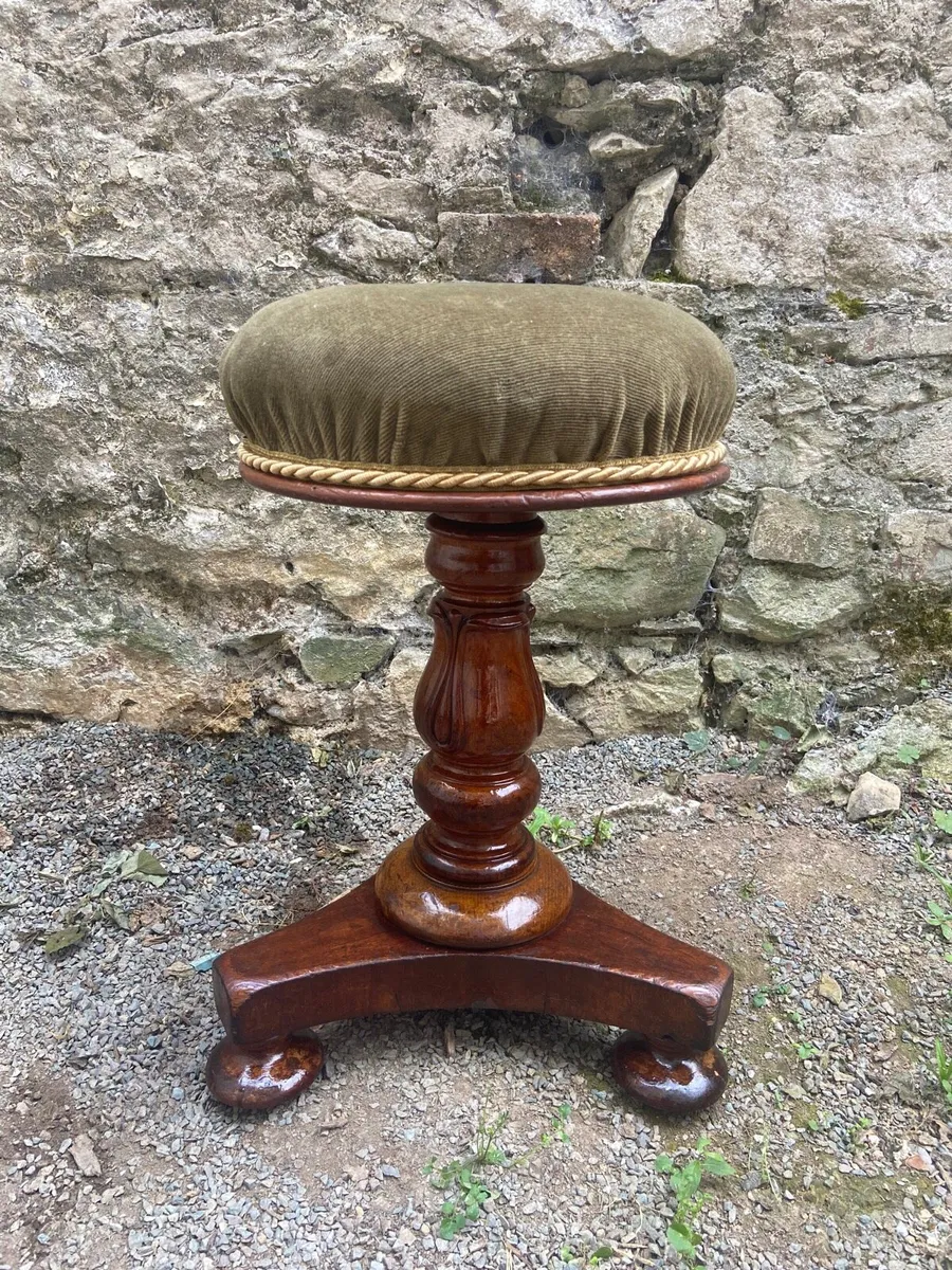 William IV piano stool - Image 2