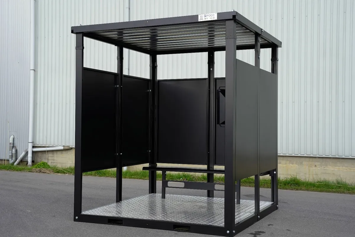 Smoke Shelter with Floor & Bench – Ready Now - Image 2