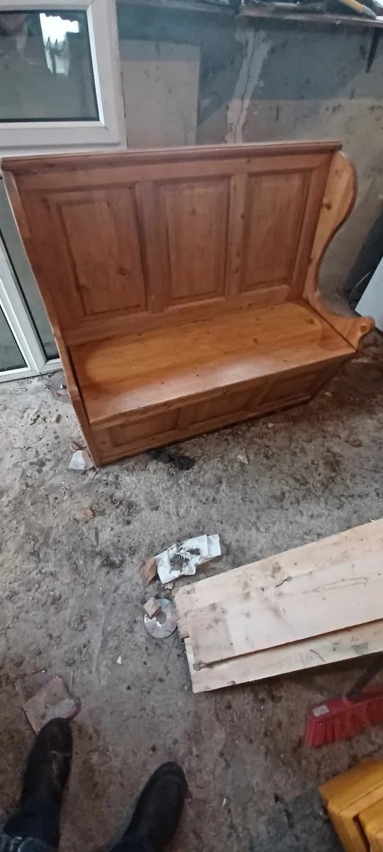 Pine monks bench - Image 3
