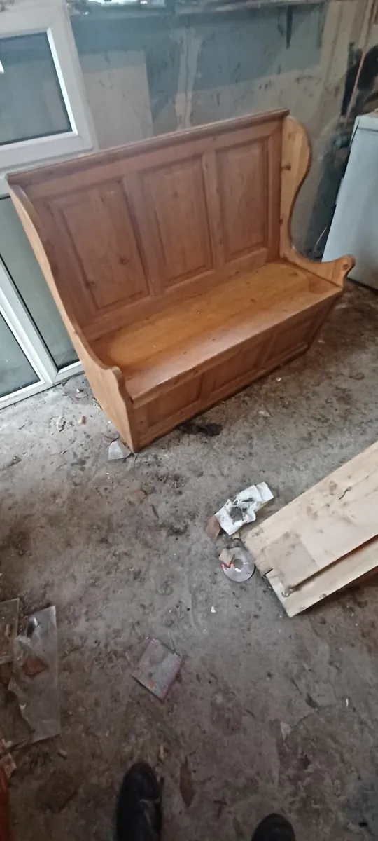 Pine monks bench - Image 4