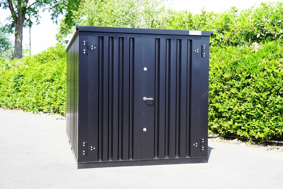 RAL 9005 Black Storage Unit – Weatherproof Design - Image 1