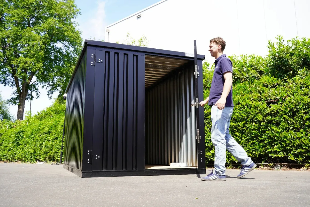 RAL 9005 Black Storage Unit – Weatherproof Design - Image 2