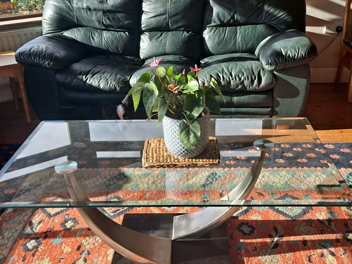 Glass coffee table - Image 3