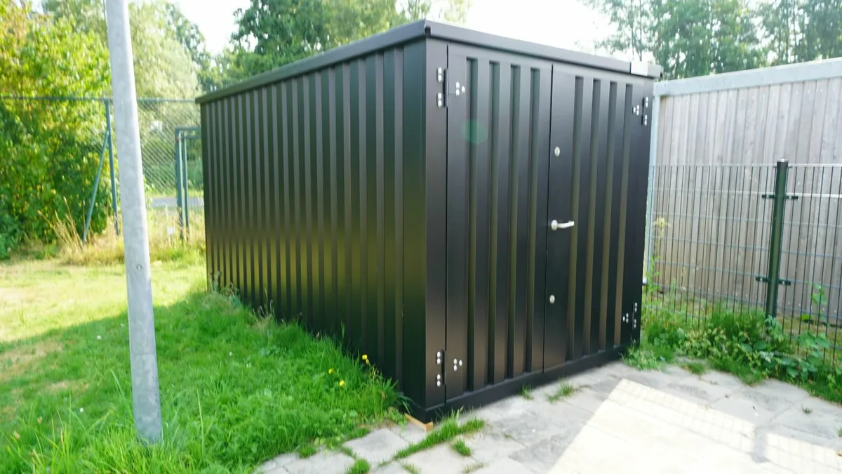 Black Steel Storage Box – Strong and Stylish - Image 1