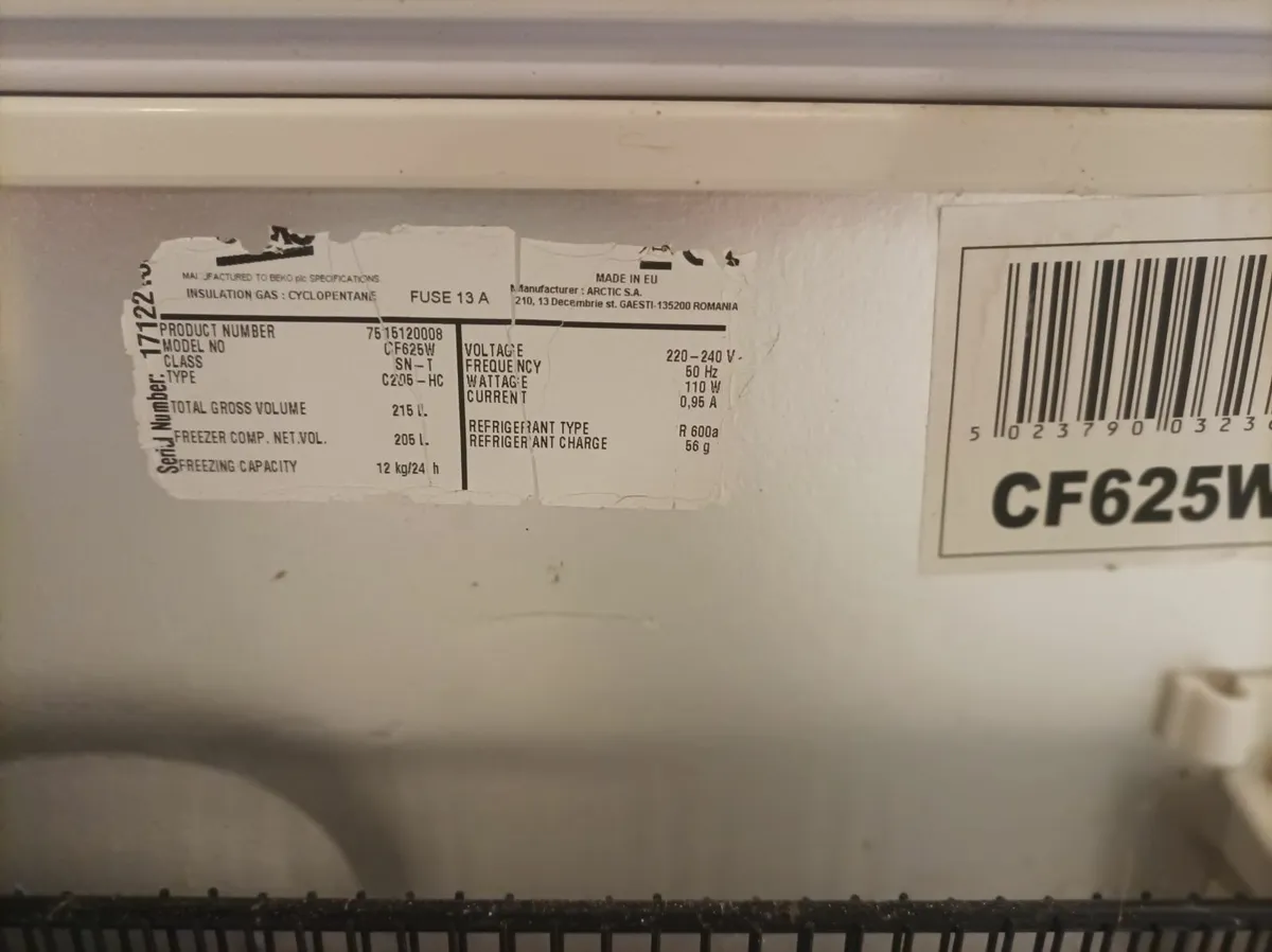 Beko Freezer 216L - Image 3