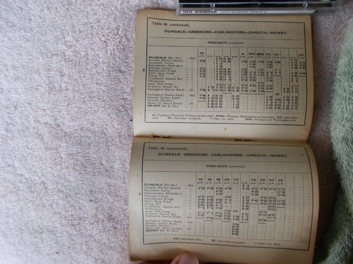 1956 G.N.R. Bus Timetable - Image 3