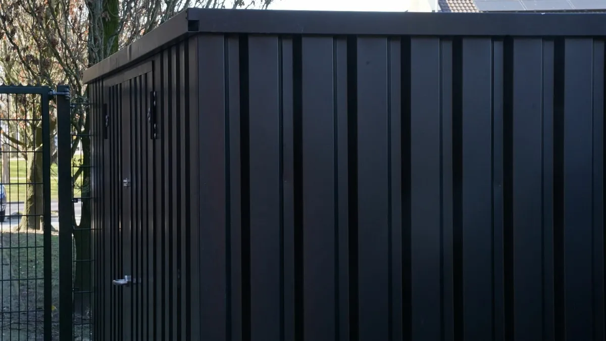 Black RAL 9005 Storage Container – Secure & Sleek - Image 2