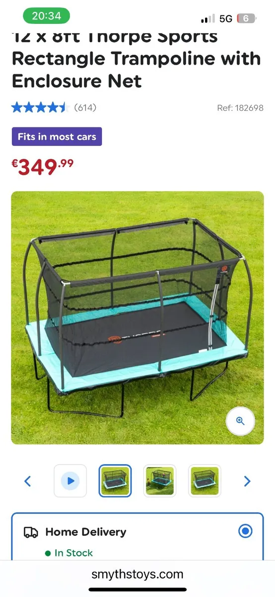 12ft x 8ft Trampoline - Image 2