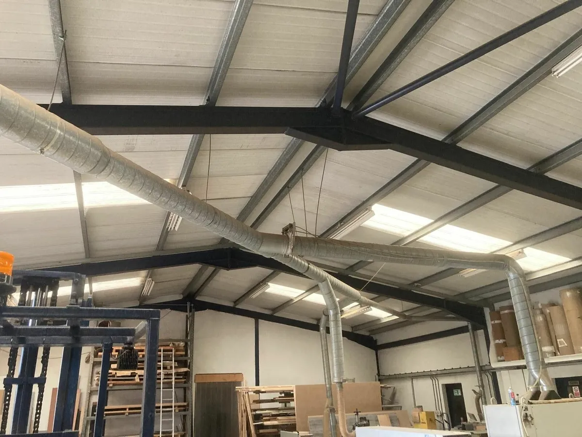 3 Bag Dust Extractor & Ducting - Wood Working. - Image 1