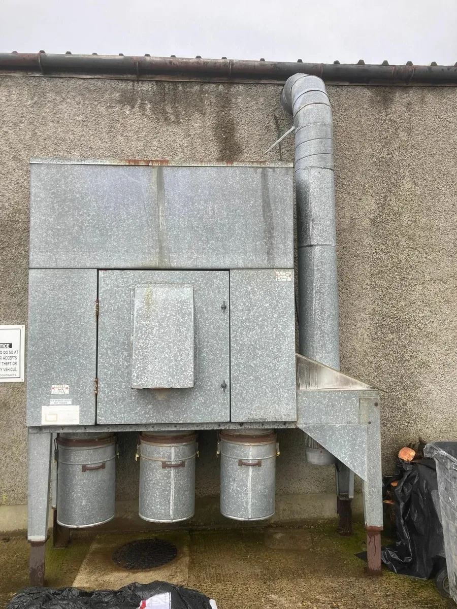 3 Bag Dust Extractor & Ducting - Wood Working. - Image 2