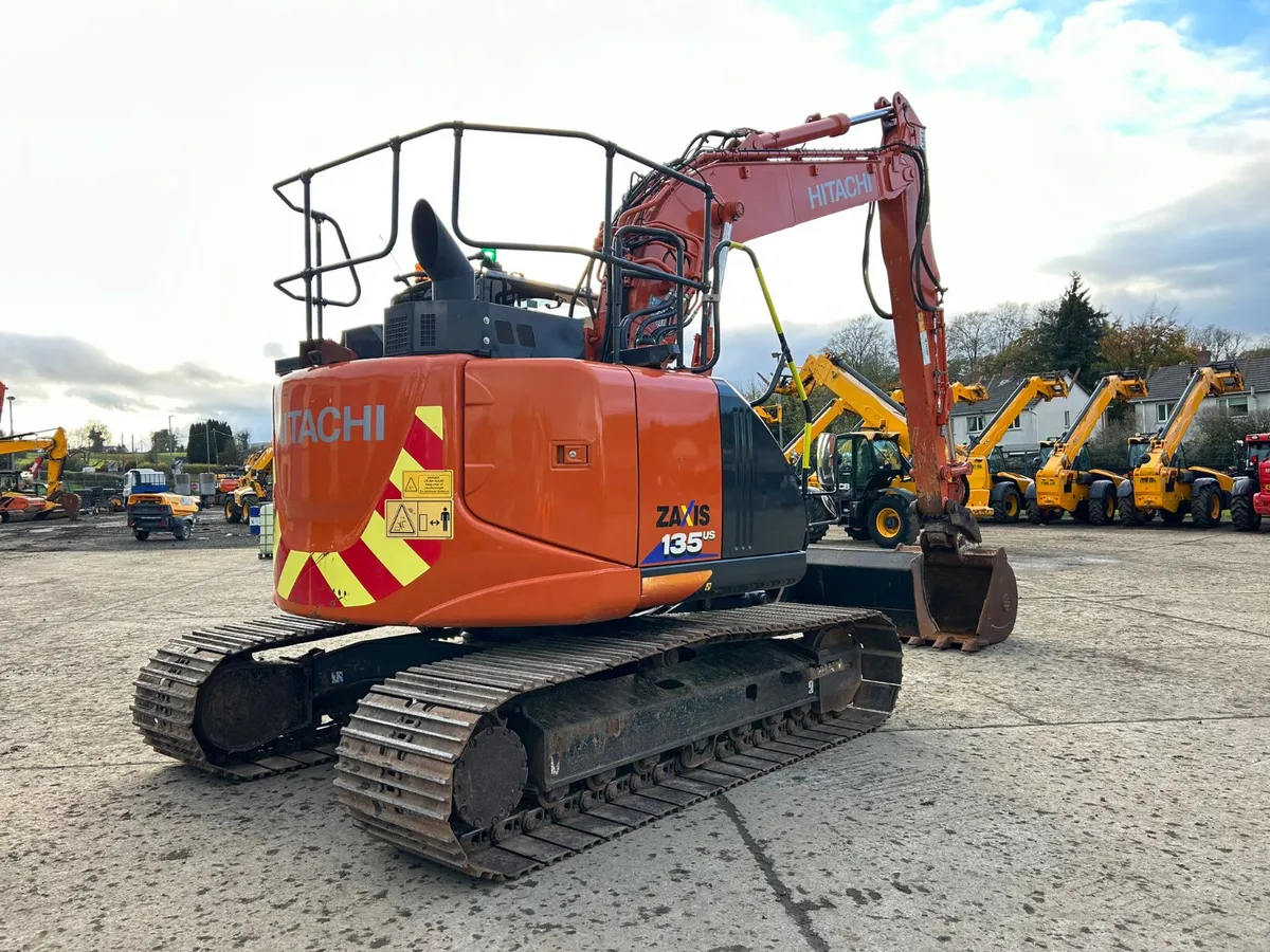 2021 Hitachi ZX135 Blade (Rotation Piped)-MULLANS - Image 1