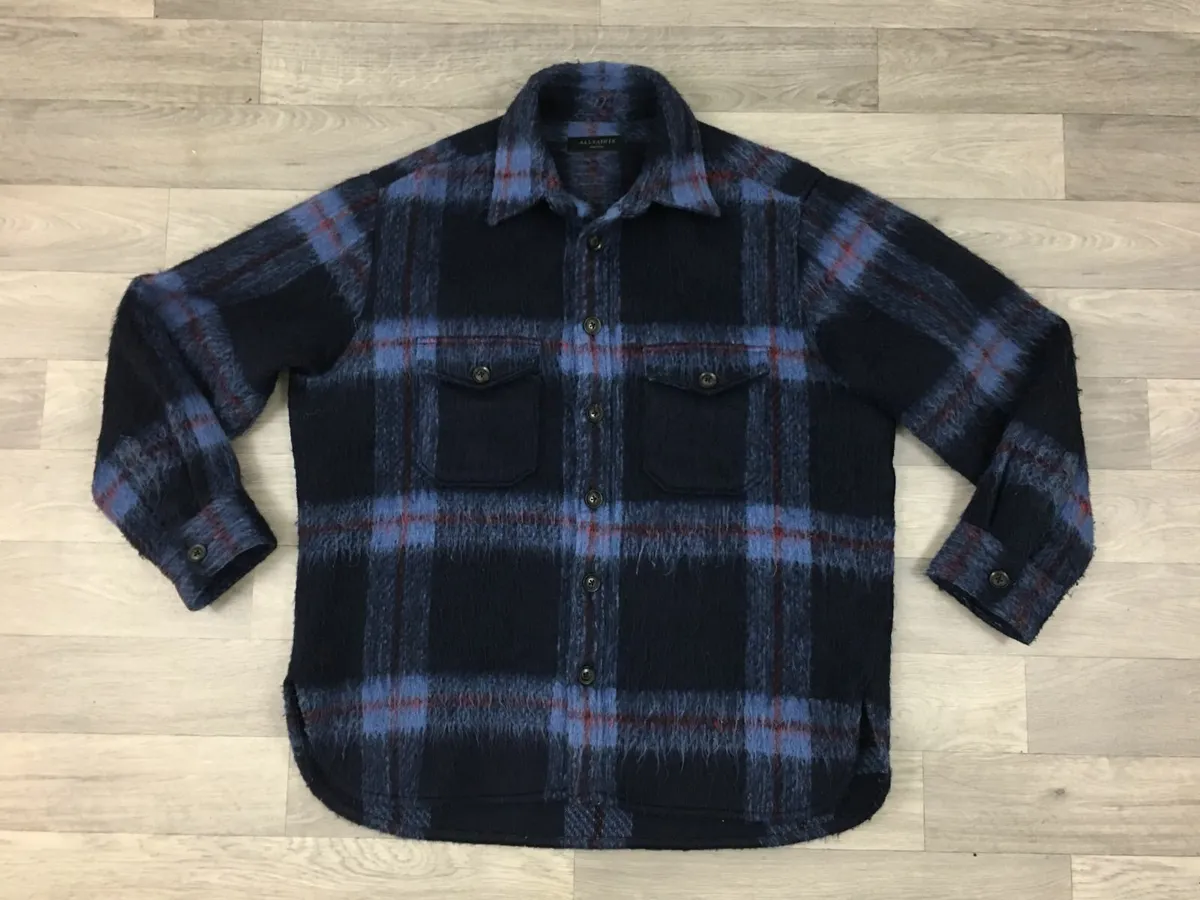 All Saints Heavy Wool Blend Overshirt Jacket M/L - Image 1