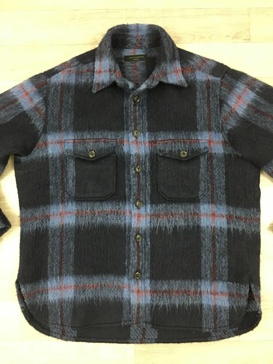 All Saints Heavy Wool Blend Overshirt Jacket M/L - Image 2