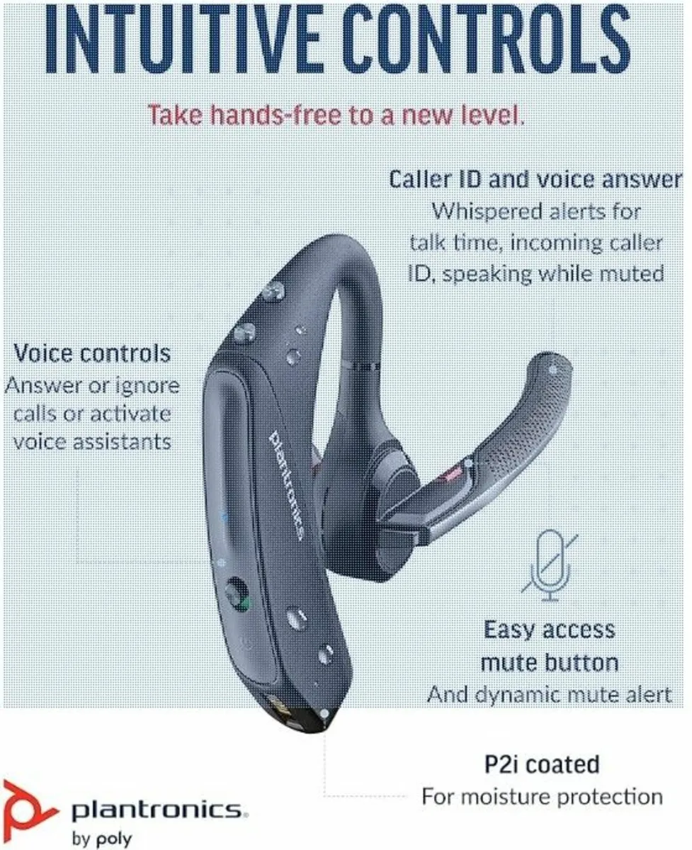 Poly Voyager 5200 UC Wireless Headset - Image 2