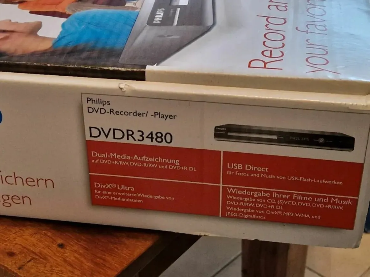 NEW Philips DVD Player-Recorder DVDR3480 - Image 3