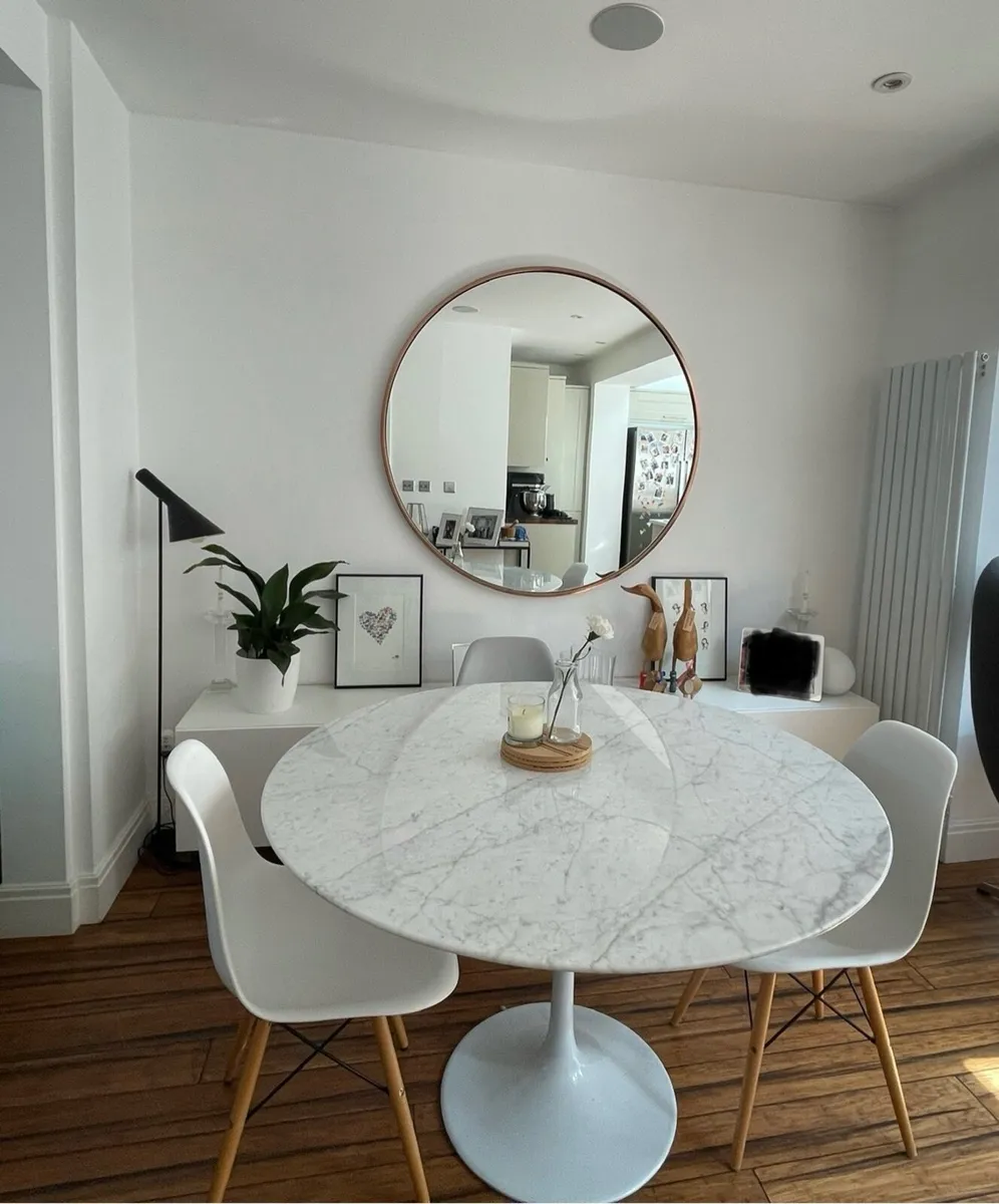 Marble Tulip Dining Table 120cm