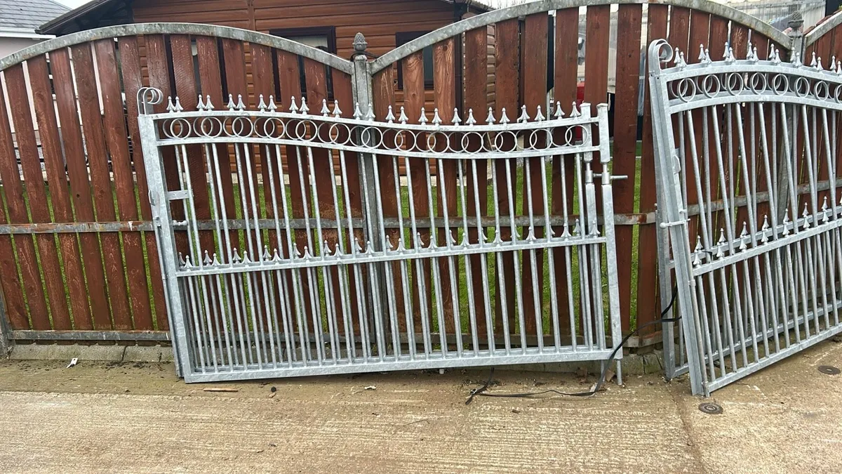 14ft galvanized gates on sale ✅
