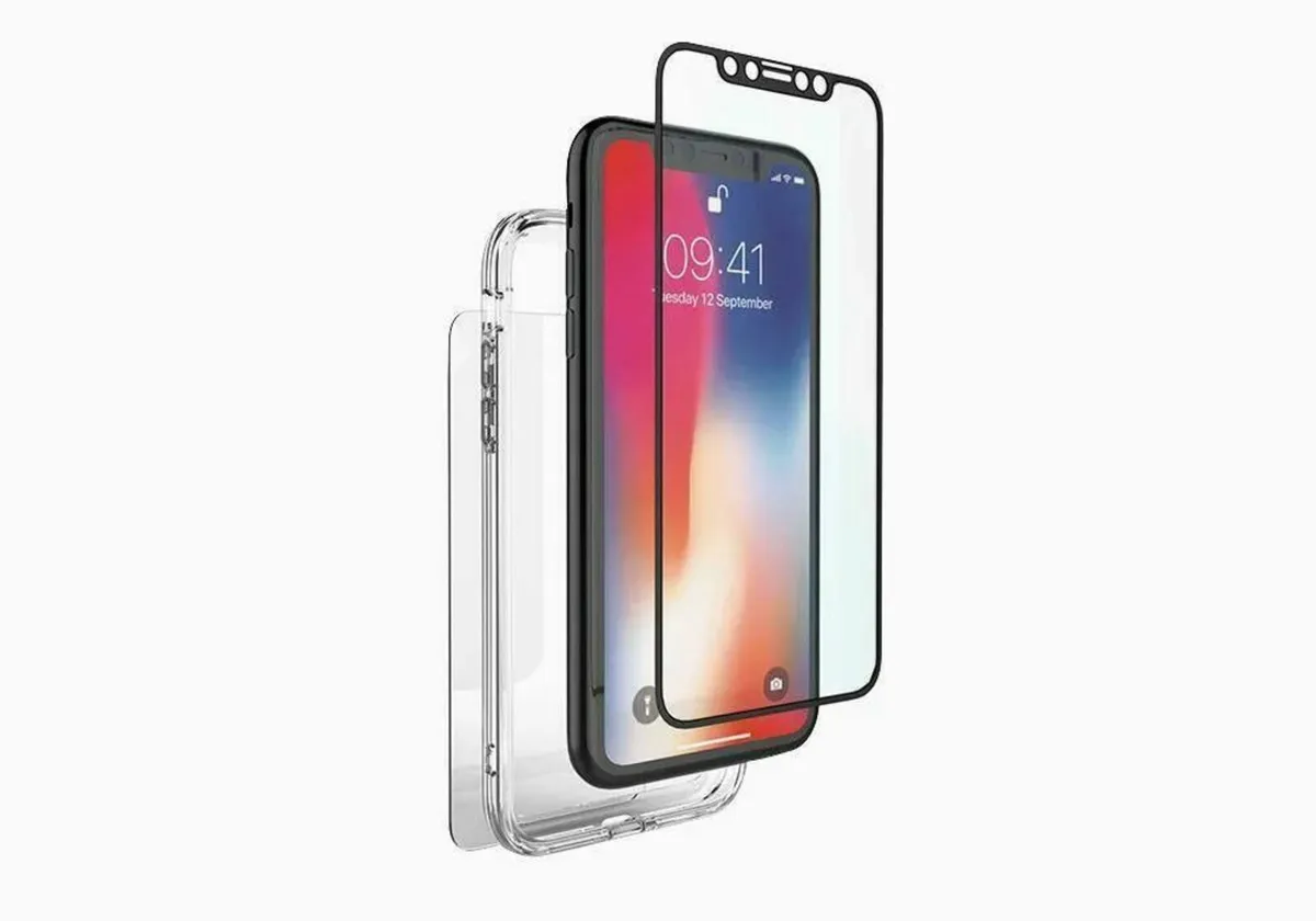 360° bundle for iPhone X/Xs, front/back, bumper