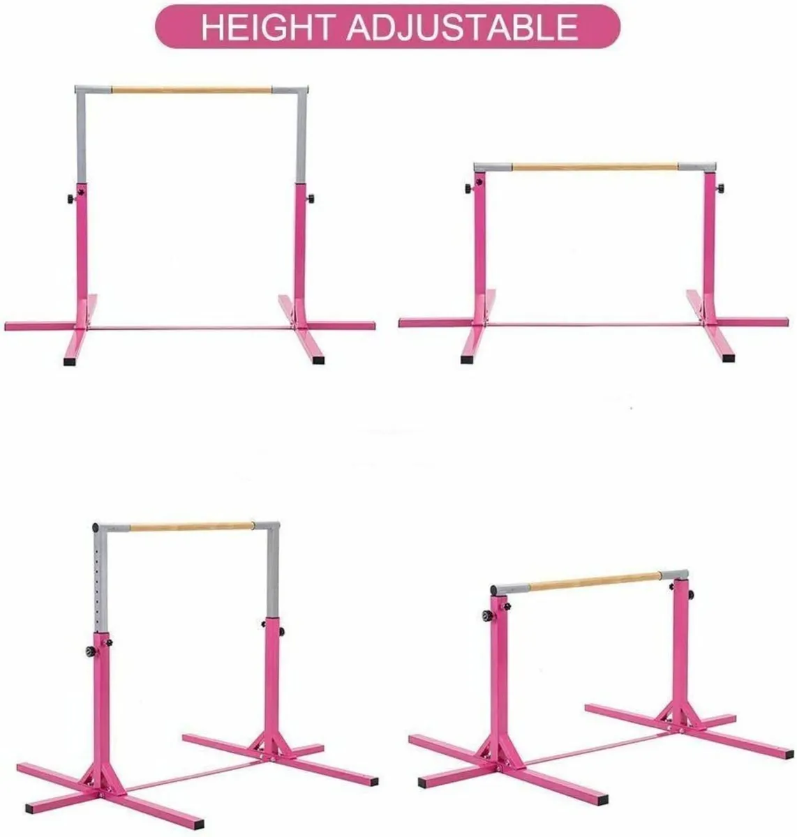 Kids Gymnastics Bar Adjustable Horizontal Bar - Image 2