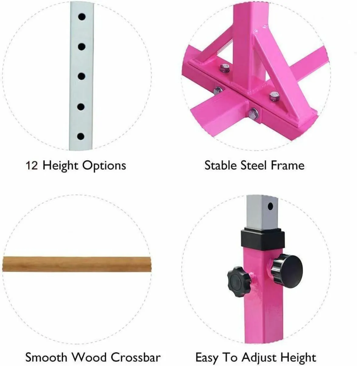 Kids Gymnastics Bar Adjustable Horizontal Bar - Image 4