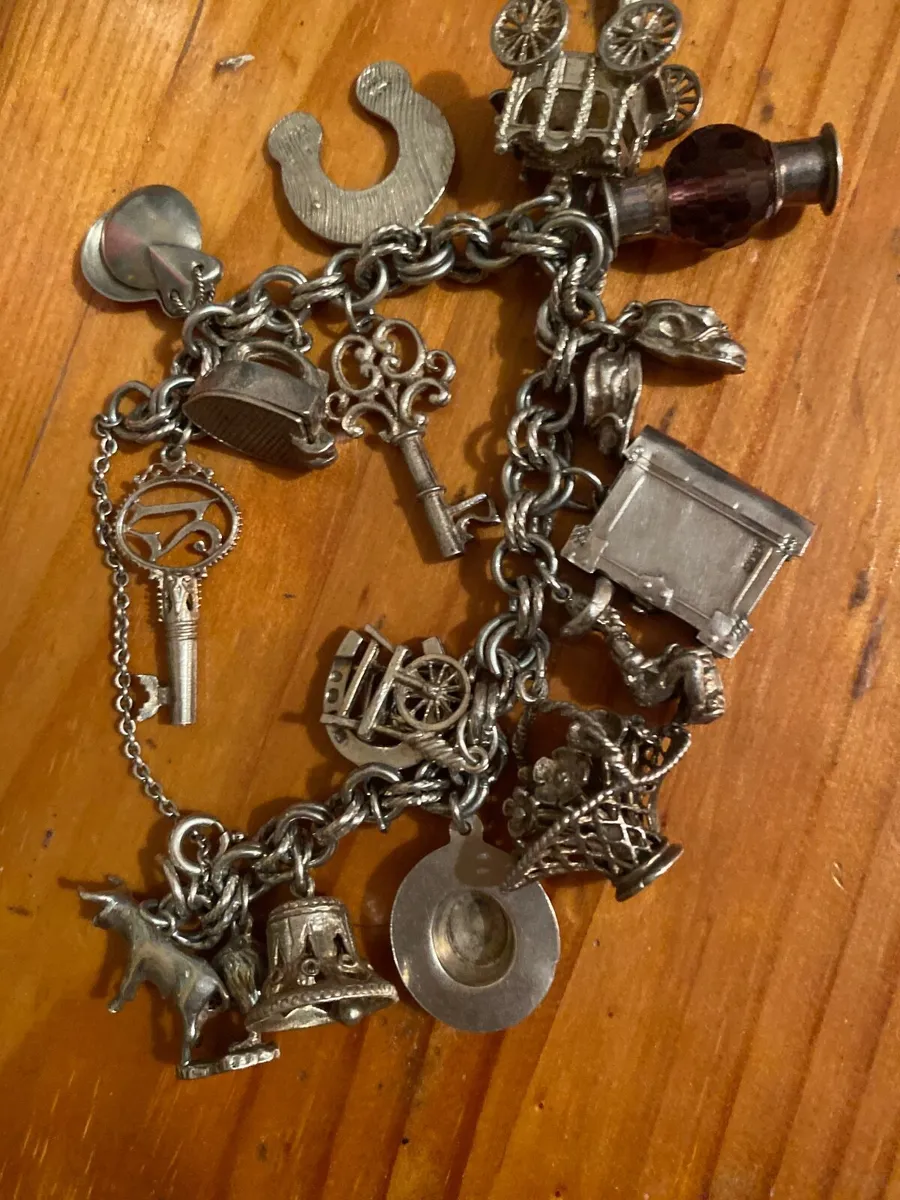 Silver charm bracelet - Image 2