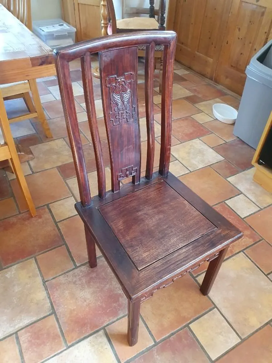 Antique dining chairs - Image 4