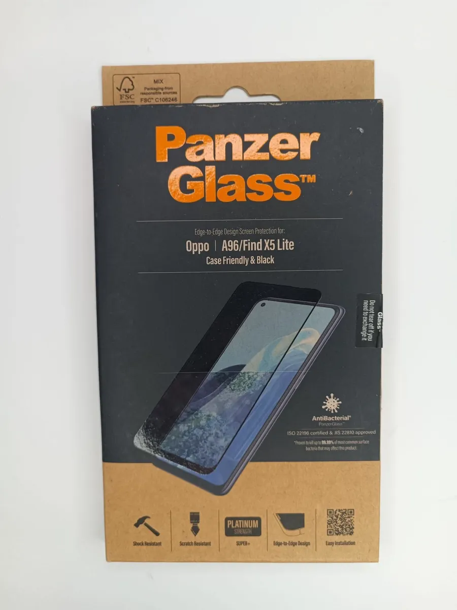 PanzerGlass screen protector for Oppo A96, Find X5
