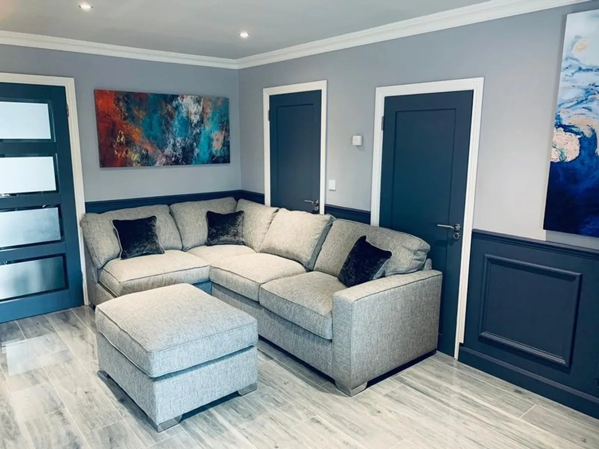 light grey corner sofa - Image 1