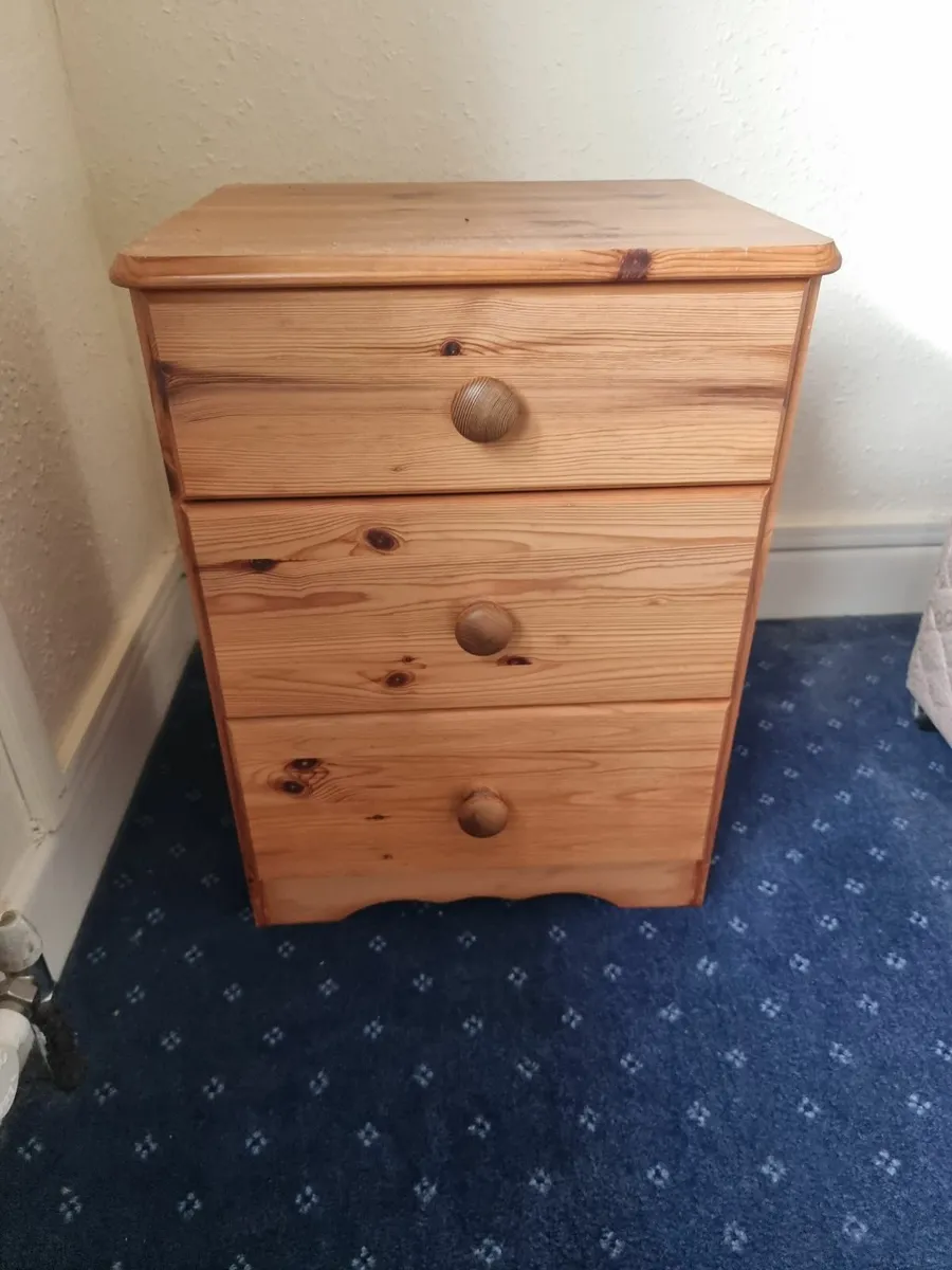 Pine bedside  locker