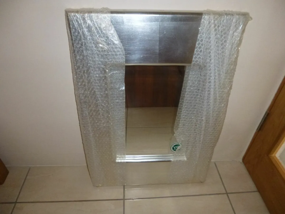 Silver Bevelled Mirror - Image 2
